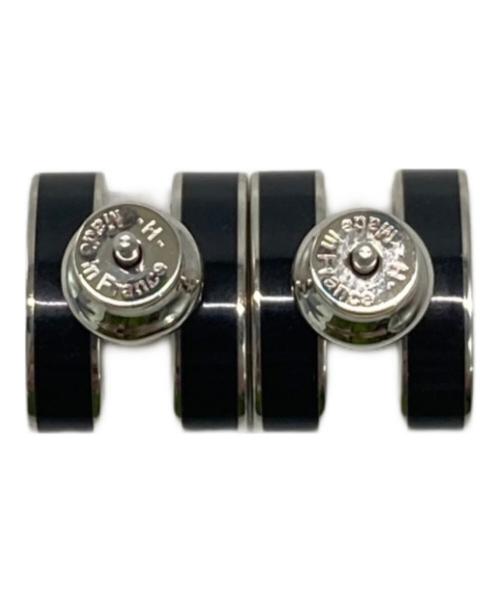 HERMES（エルメス）HERMES (エルメス) Mini Pop H ミニポップアッシュピアス ブラック(ノアール)の古着・服飾アイテム