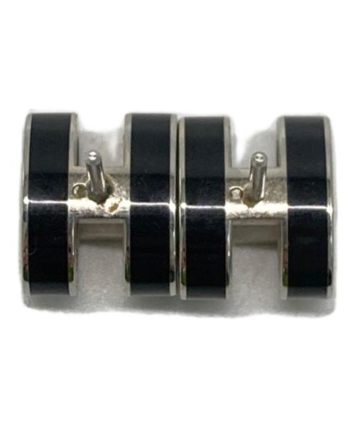 HERMES（エルメス）HERMES (エルメス) Mini Pop H ミニポップアッシュピアス ブラック(ノアール)の古着・服飾アイテム