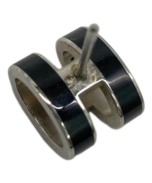 HERMES（エルメス）HERMES (エルメス) Mini Pop H ミニポップアッシュピアス ブラック(ノアール)の古着・服飾アイテム