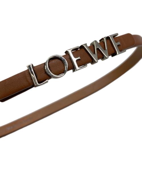 LOEWE（ロエベ）LOEWE (ロエベ) DOUBLE WRAP LOEWE ブレスレット ブラウンの古着・服飾アイテム