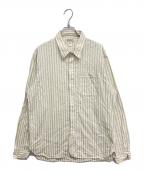 RRLダブルアールエル）の古着「チンストストライプシャツ」｜ベージュ
