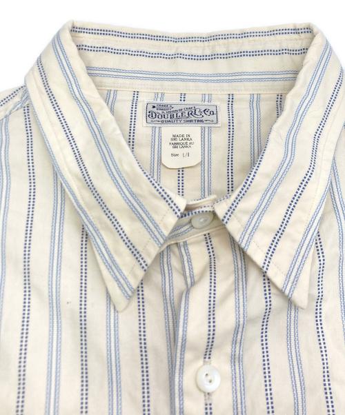 RRL（ダブルアールエル）RRL (ダブルアールエル) チンストストライプシャツ ベージュ サイズ:SIZE　Lの古着・服飾アイテム