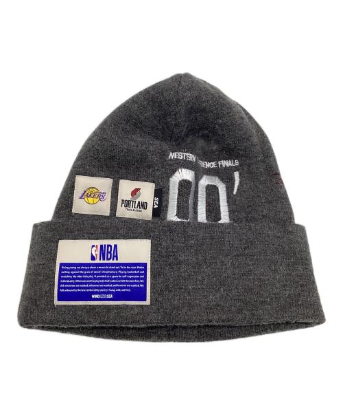 NBA（エヌビーエー）NBA (エヌビーエー) WIND AND SEA (ウィンダンシー) ニット帽 グレーの古着・服飾アイテム