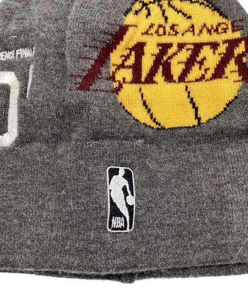NBA（エヌビーエー）NBA (エヌビーエー) WIND AND SEA (ウィンダンシー) ニット帽 グレーの古着・服飾アイテム