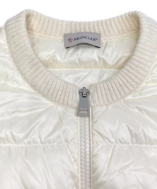 MONCLER（モンクレール）MONCLER (モンクレール) ダウンジャケット ホワイト サイズ:SIZE　Sの古着・服飾アイテム