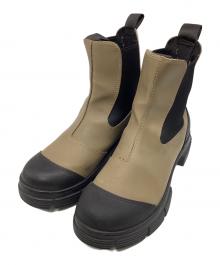 GANNI（ガニー）の古着「サイドゴアブーツ」｜ベージュ