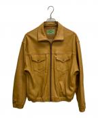 WESTOVERALLS×FREAK’S STOREウエストオーバーオールズ×フリークスストア）の古着「レザートラックジャケット」｜ブラウン