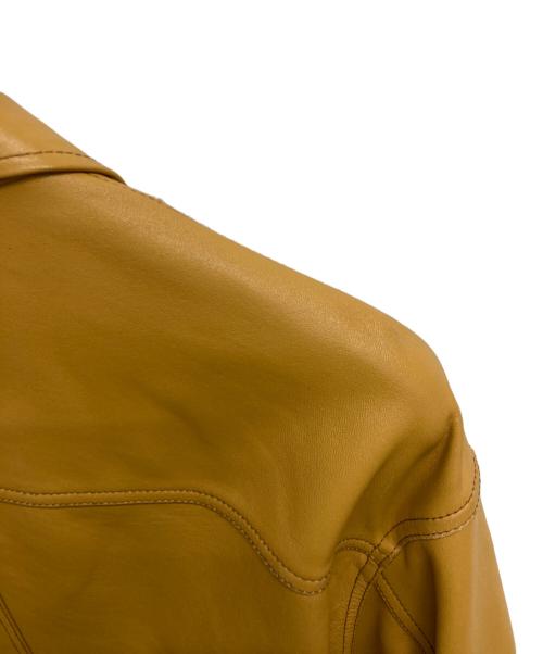 WESTOVERALLS（ウエストオーバーオールズ）WESTOVERALLS (ウエストオーバーオールズ) FREAK’S STORE (フリークスストア) レザートラックジャケット ブラウン サイズ:Sの古着・服飾アイテム