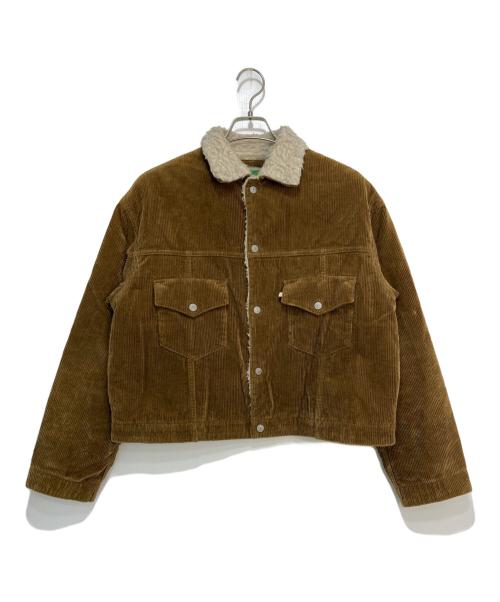 WESTOVERALLS（ウエストオーバーオールズ）WESTOVERALLS (ウエストオーバーオールズ) CORDUROY BOA TRACKER JACKET ブラウン サイズ:Sの古着・服飾アイテム