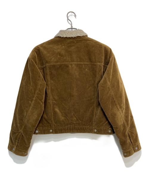 WESTOVERALLS（ウエストオーバーオールズ）WESTOVERALLS (ウエストオーバーオールズ) CORDUROY BOA TRACKER JACKET ブラウン サイズ:Sの古着・服飾アイテム