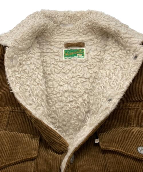WESTOVERALLS（ウエストオーバーオールズ）WESTOVERALLS (ウエストオーバーオールズ) CORDUROY BOA TRACKER JACKET ブラウン サイズ:Sの古着・服飾アイテム