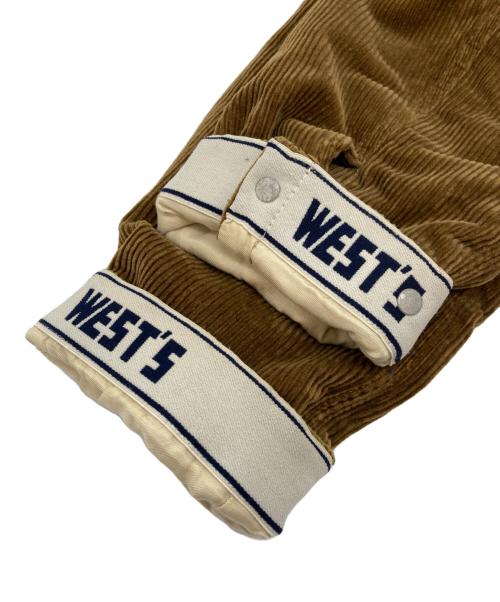 WESTOVERALLS（ウエストオーバーオールズ）WESTOVERALLS (ウエストオーバーオールズ) CORDUROY BOA TRACKER JACKET ブラウン サイズ:Sの古着・服飾アイテム