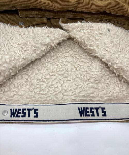 WESTOVERALLS（ウエストオーバーオールズ）WESTOVERALLS (ウエストオーバーオールズ) CORDUROY BOA TRACKER JACKET ブラウン サイズ:Sの古着・服飾アイテム