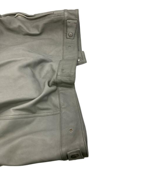 WESTOVERALLS（ウエストオーバーオールズ）WESTOVERALLS (ウエストオーバーオールズ) スエード切替レザージャケット グレー サイズ:SIZE Sの古着・服飾アイテム