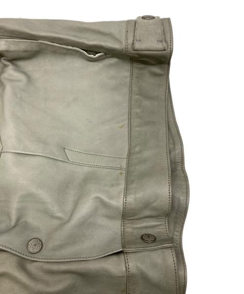 WESTOVERALLS（ウエストオーバーオールズ）WESTOVERALLS (ウエストオーバーオールズ) スエード切替レザージャケット グレー サイズ:SIZE Sの古着・服飾アイテム