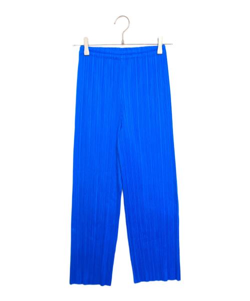 PLEATS PLEASE（プリーツプリーズ）PLEATS PLEASE (プリーツプリーズ) プリーツパンツ ブルー サイズ:SIZE 1の古着・服飾アイテム