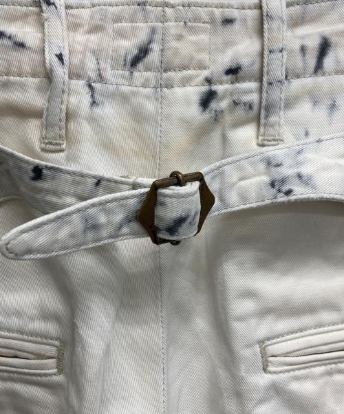 KAPITAL（キャピタル）KAPITAL (キャピタル) タイダイ柄ワイドパンツ ホワイト×ブラック サイズ:2/Mの古着・服飾アイテム