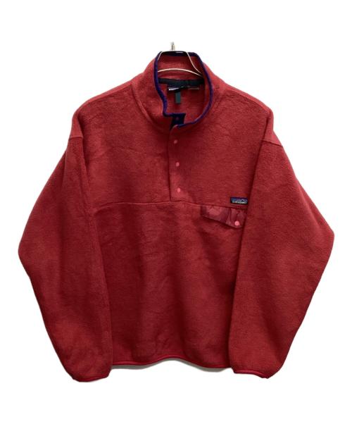 Patagonia（パタゴニア）Patagonia (パタゴニア) ハーフスナップフリースジャケット レッド サイズ:Lの古着・服飾アイテム