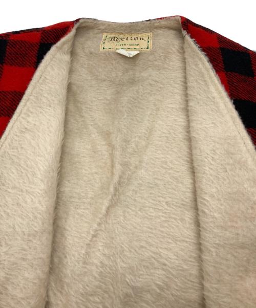 MELTON（メルトン）MELTON (メルトン) バッファローチェックウールベスト レッド サイズ:Lの古着・服飾アイテム