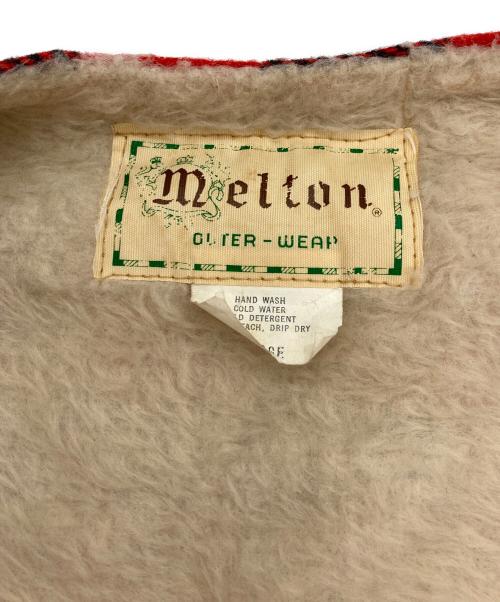 MELTON（メルトン）MELTON (メルトン) バッファローチェックウールベスト レッド サイズ:Lの古着・服飾アイテム