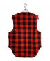 MELTON (メルトン) バッファローチェックウールベスト レッド サイズ:L：5000円
