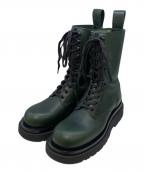 BOTTEGA VENETAボッテガベネタ）の古着「Lug Lace Boot」｜グリーン