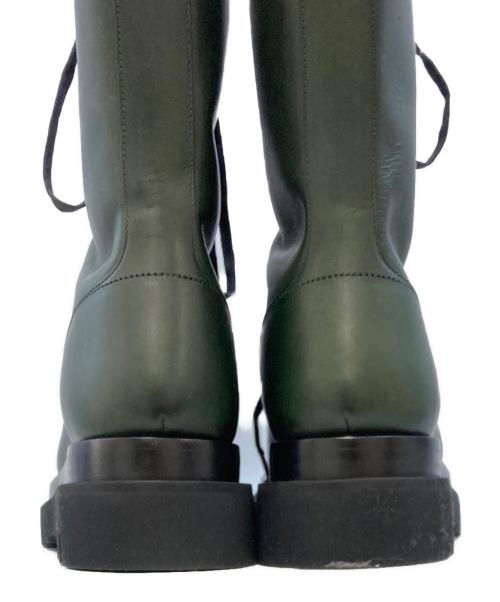 BOTTEGA VENETA（ボッテガベネタ）BOTTEGA VENETA (ボッテガベネタ) Lug Lace Boot グリーン サイズ:41の古着・服飾アイテム