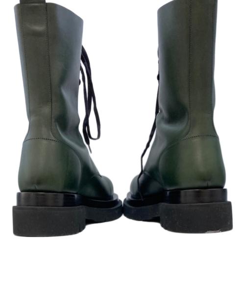 BOTTEGA VENETA（ボッテガベネタ）BOTTEGA VENETA (ボッテガベネタ) Lug Lace Boot グリーン サイズ:41の古着・服飾アイテム