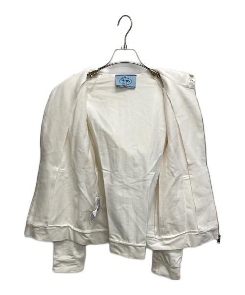PRADA SPORTS（プラダスポーツ）PRADA SPORTS (プラダスポーツ) ジップパーカー ホワイト サイズ:Mの古着・服飾アイテム