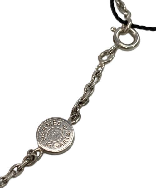 HERMES（エルメス）HERMES (エルメス) エクリプス エブリン パンチング セリエ ネックレス シルバーの古着・服飾アイテム