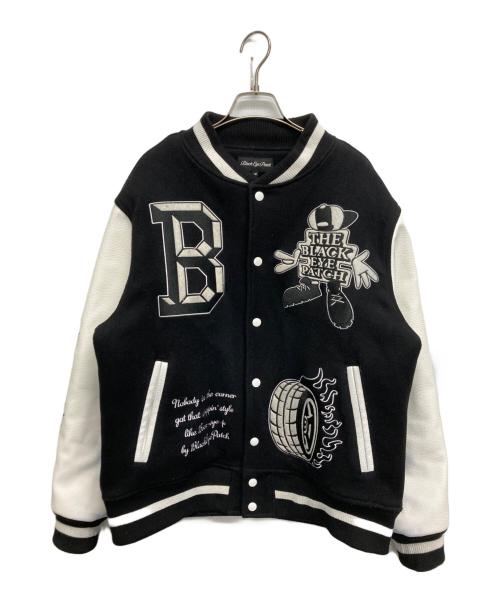 BlackEyePatch（ブラックアイパッチ）BlackEyePatch (ブラックアイパッチ) OG BOY VARSITY JACKET/スタジャン ホワイト×ブラック サイズ:SIZE Mの古着・服飾アイテム