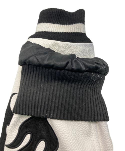 BlackEyePatch（ブラックアイパッチ）BlackEyePatch (ブラックアイパッチ) OG BOY VARSITY JACKET/スタジャン ホワイト×ブラック サイズ:SIZE Mの古着・服飾アイテム