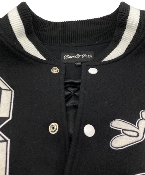 BlackEyePatch（ブラックアイパッチ）BlackEyePatch (ブラックアイパッチ) OG BOY VARSITY JACKET/スタジャン ホワイト×ブラック サイズ:SIZE Mの古着・服飾アイテム