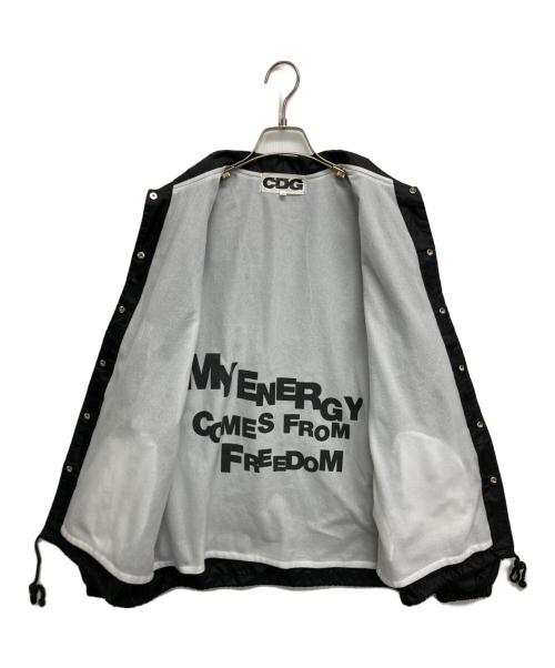 CDG（シーディージー）CDG (シーディージー) コーチジャケット ブラック サイズ:SIZE Sの古着・服飾アイテム