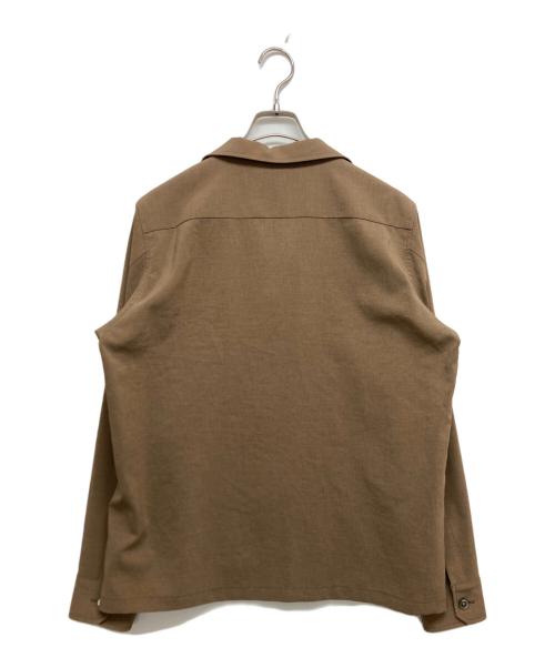 AOURE（アウール）AOURE (アウール) 2パッチシャツブルゾン ブラウン サイズ:SIZE L 未使用品の古着・服飾アイテム