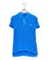 POLO RALPH LAUREN（ポロ・ラルフローレン）の古着「ケーブルニットポロシャツ」｜ブルー