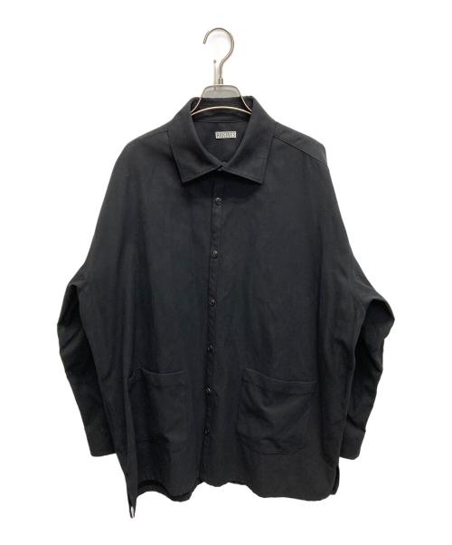 RAKINES（ラキネス）RAKINES (ラキネス) Micro light suede シャツ ブラック サイズ:SIZE　3の古着・服飾アイテム