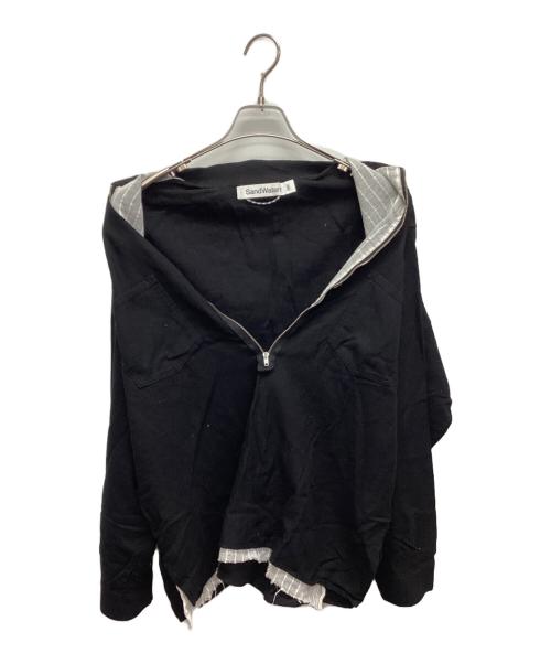 SandWaterr（サンドウォーター）SandWaterr (サンドウォーター) RESEARCHED H/ZIP SHIRT ブラック サイズ:SIZE3の古着・服飾アイテム