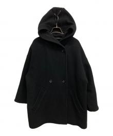 AP STUDIO（エーピーストゥディオ）の古着「モッサオーバー フーディコート」｜ブラック