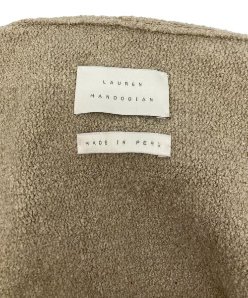 Lauren Manoogian（ローレン マヌージアン）Lauren Manoogian (ローレン マヌージアン) KNIT SHORT C/D ニットカーディガン ベージュ サイズ:SIZE1の古着・服飾アイテム