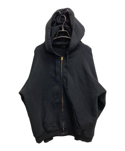 COMOLI（コモリ）COMOLI (コモリ) コットン裏毛 ジップパーカー ブラック サイズ:SIZE　4の古着・服飾アイテム