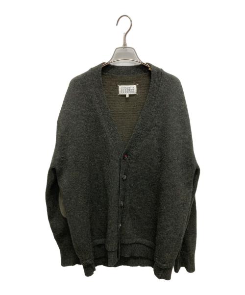 Maison Margiela（メゾンマルジェラ）Maison Margiela (メゾンマルジェラ) 5G エルボーパッチ ニット カーディガン カーキ サイズ:SIZE　Mの古着・服飾アイテム