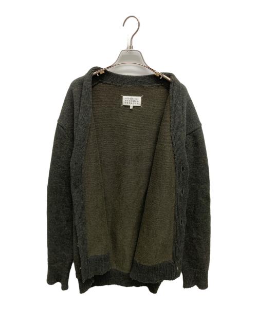 Maison Margiela（メゾンマルジェラ）Maison Margiela (メゾンマルジェラ) 5G エルボーパッチ ニット カーディガン カーキ サイズ:SIZE　Mの古着・服飾アイテム