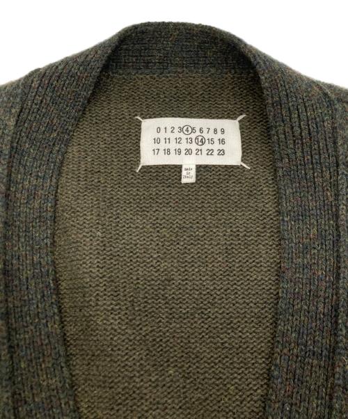 Maison Margiela（メゾンマルジェラ）Maison Margiela (メゾンマルジェラ) 5G エルボーパッチ ニット カーディガン カーキ サイズ:SIZE　Mの古着・服飾アイテム