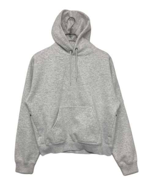 BEAMS（ビームス）BEAMS (ビームス) ワイドショートフィット ウィンドプルーフ スウェット フーディー グレー サイズ:SIZE　M 未使用品の古着・服飾アイテム