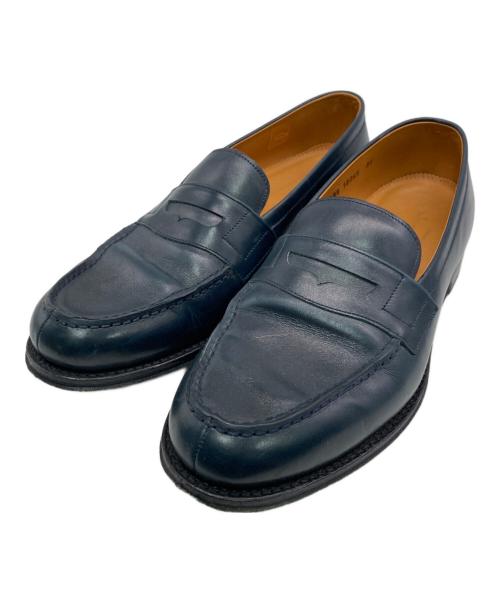 Jalan Sriwijaya（ジャランスリウァヤ）Jalan Sriwijaya (ジャランスリウァヤ) コインローファー ネイビー サイズ:82/1の古着・服飾アイテム