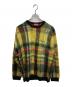 SUPREME（シュプリーム）の古着「Brushed Plaid Sweater」｜ブラック×イエロー