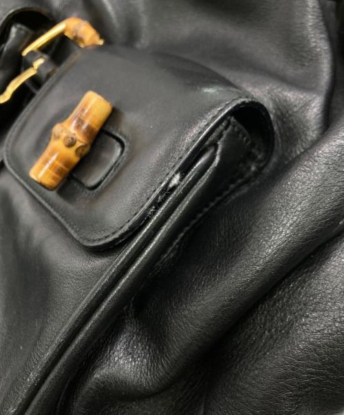 GUCCI（グッチ）GUCCI (グッチ) バンブー バックパック ブラックの古着・服飾アイテム