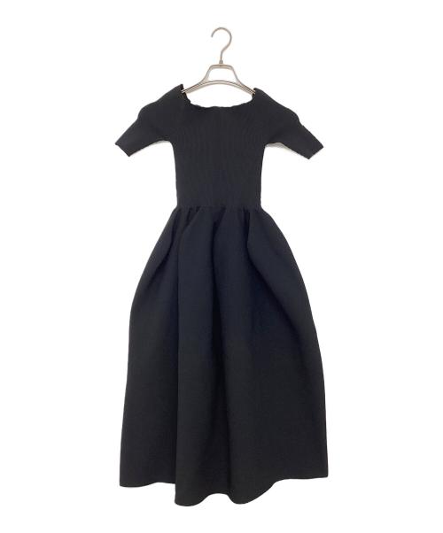 CFCL（シーエフシーエル）CFCL (シーエフシーエル) POTTERY HS OFF SHOULDER SHORT SLEEVE DRESS ブラック サイズ:Sの古着・服飾アイテム