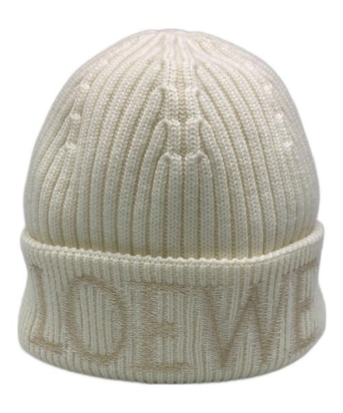 LOEWE（ロエベ）LOEWE (ロエベ) Wool Logo Beanie ベージュ サイズ:実寸サイズをご参照下さい。の古着・服飾アイテム